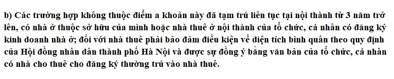 Điều kiện nhập khẩu Hà Nội là gì???