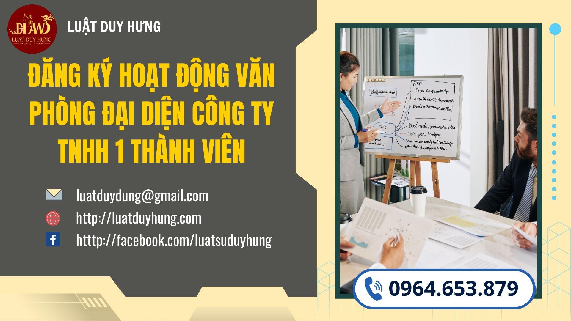 Văn phòng đại diện công ty TNHH 1 thành viên