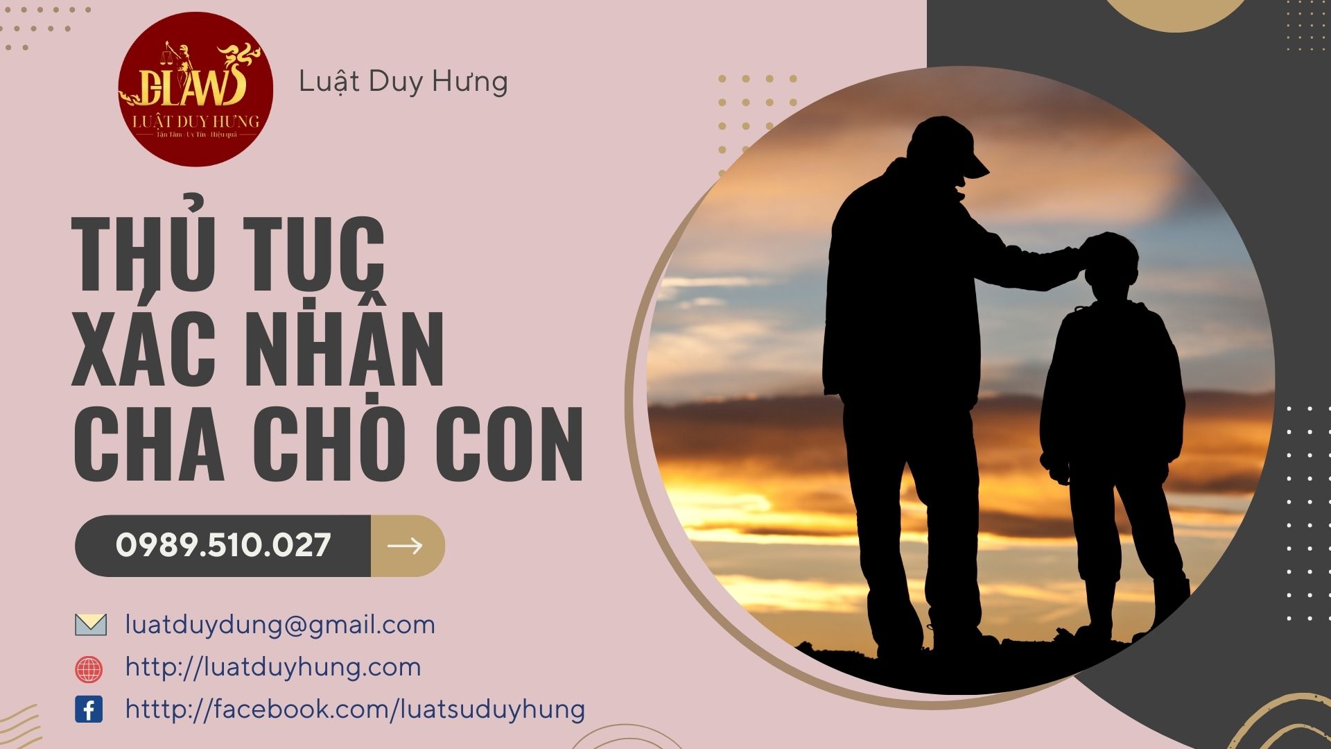 THỦ TỤC XÁC NHẬN CHA CHO CON