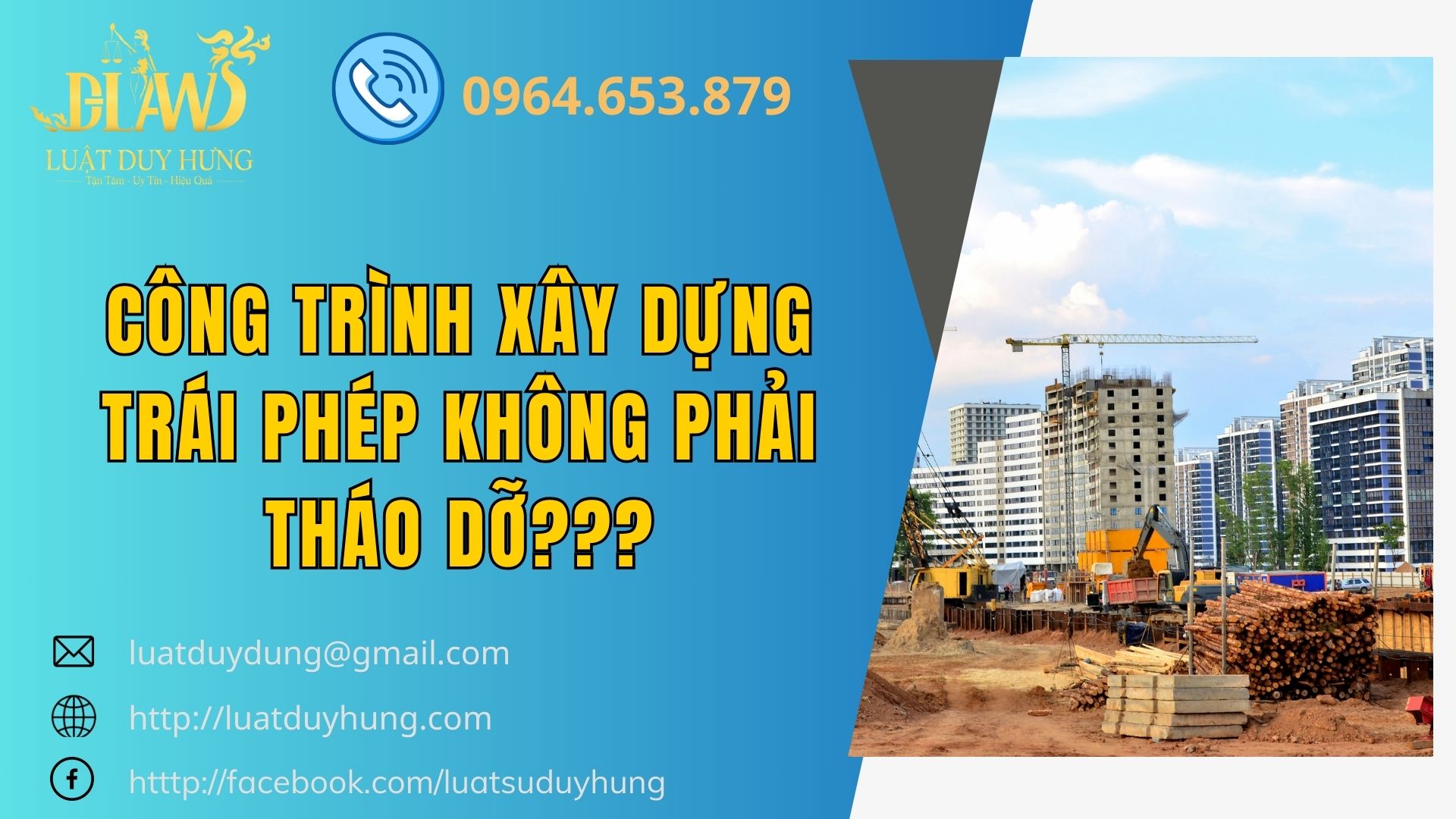 CÔNG TRÌNH XÂY DỰNG TRÁI PHÉP KHÔNG PHẢI THÁO DỠ