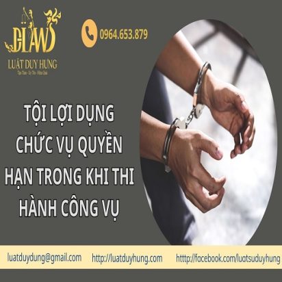 tội lợi dụng chức vụ quyền hạn là gì