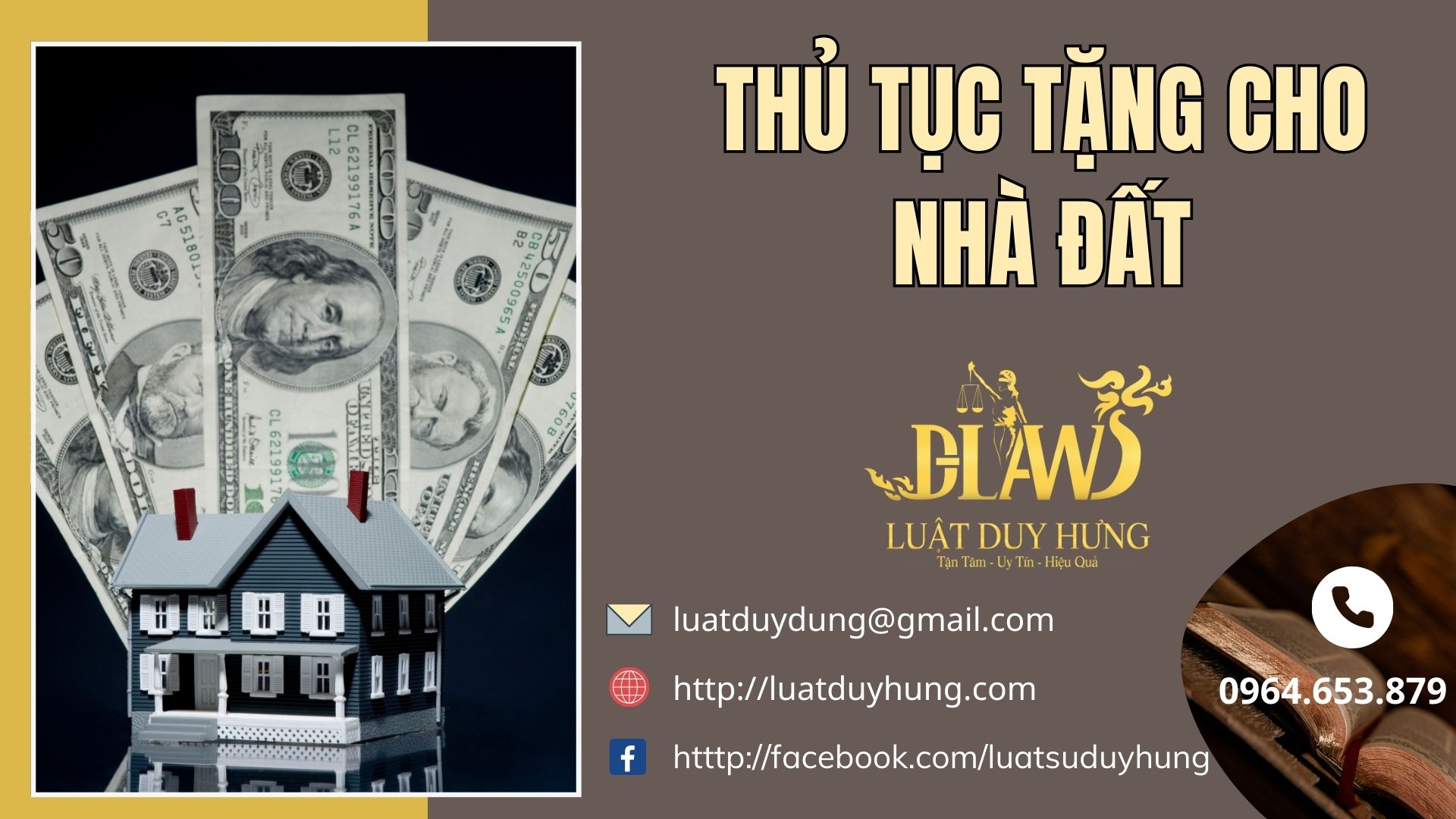 Thủ tục tặng cho nhà đất