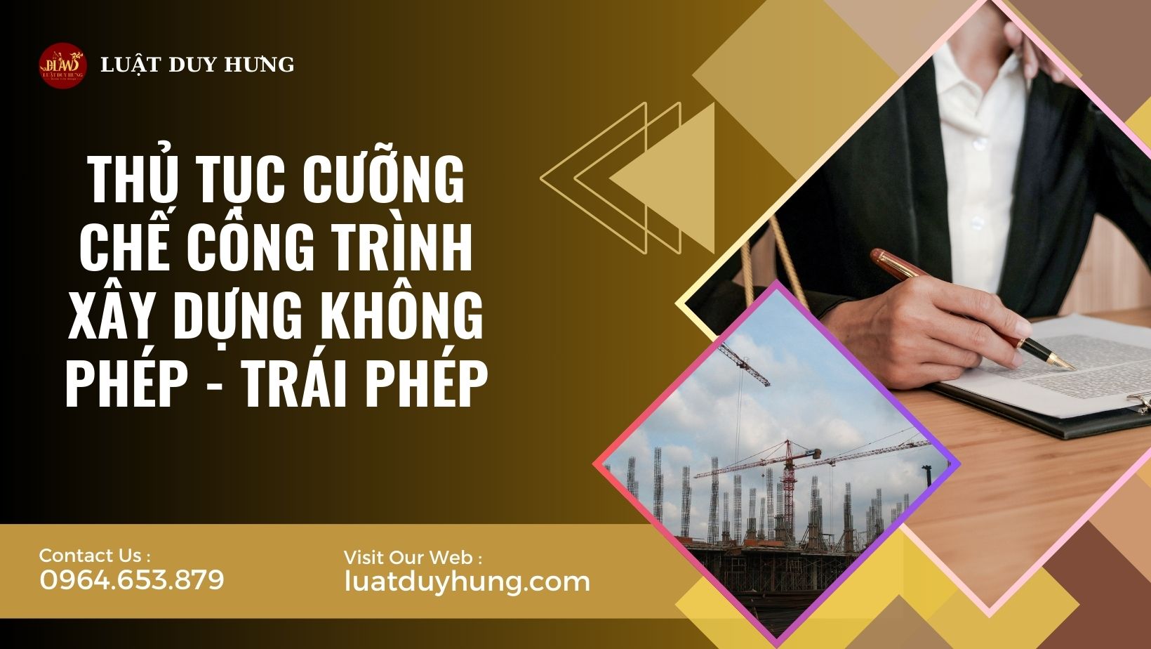 THỦ TỤC CƯỠNG CHẾ CÔNG TRÌNH XÂY DỰNG KHÔNG PHÉP - TRÁI PHÉP