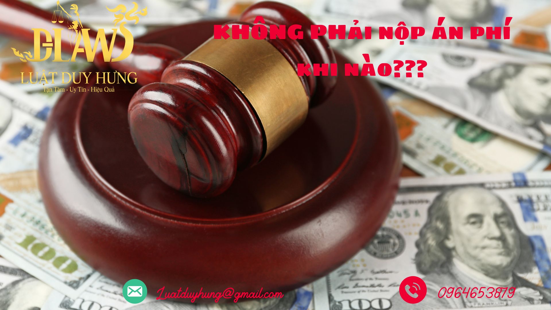 Không phải nộp án phí khi nào