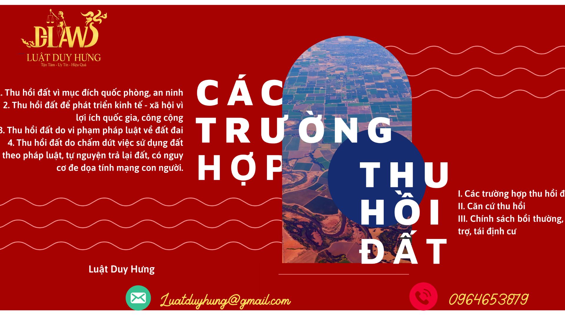 Các trường hợp thu hồi đất