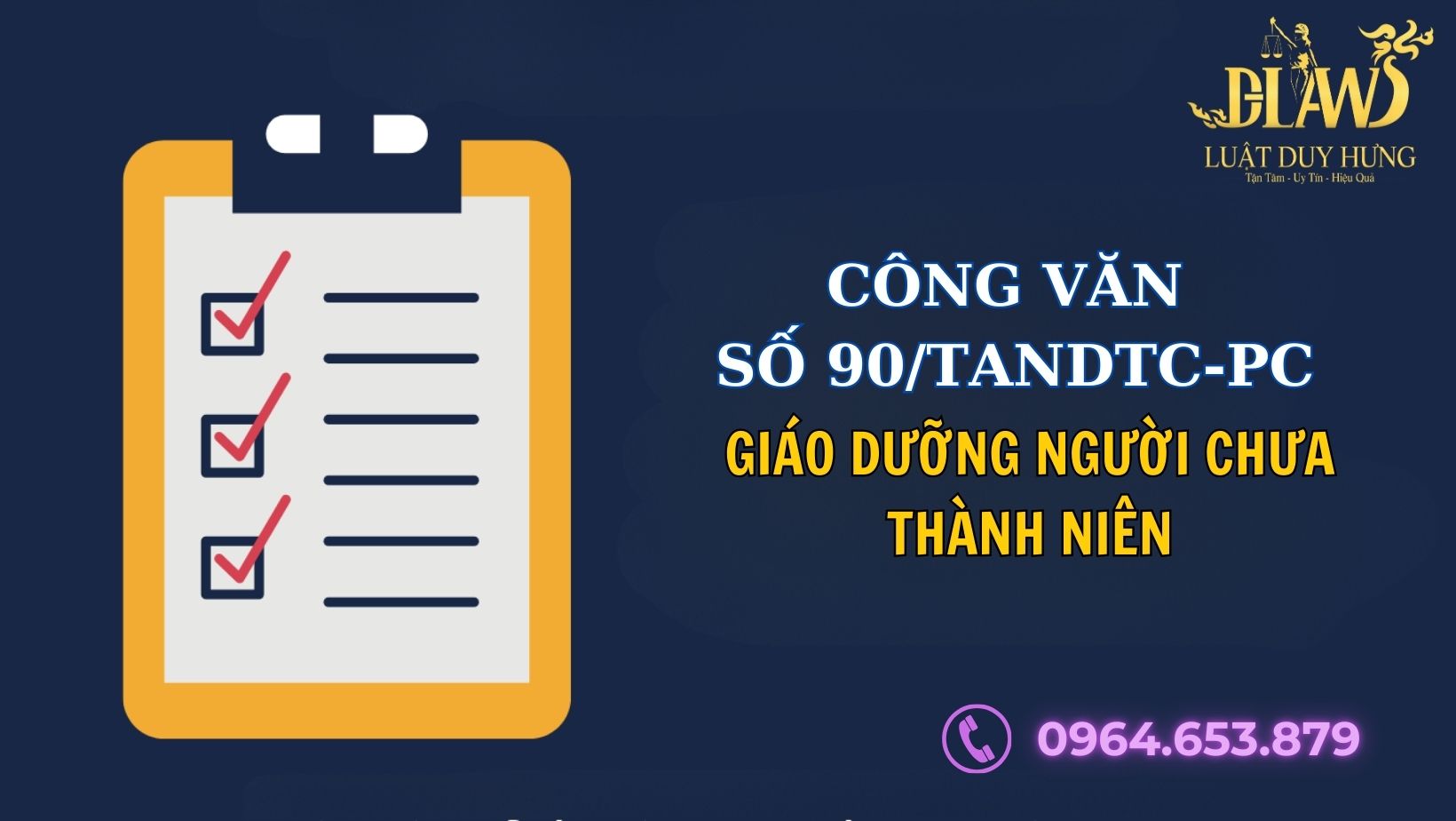 GIÁO DƯỠNG NGƯỜI CHƯA THÀNH NIÊN