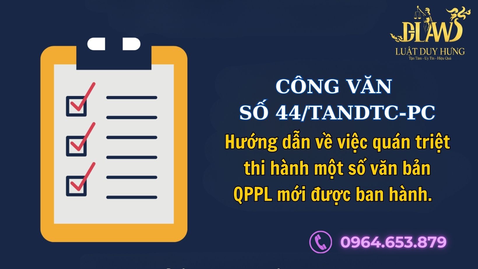 CÔNG VĂN SỐ 44/TANDTC-PC