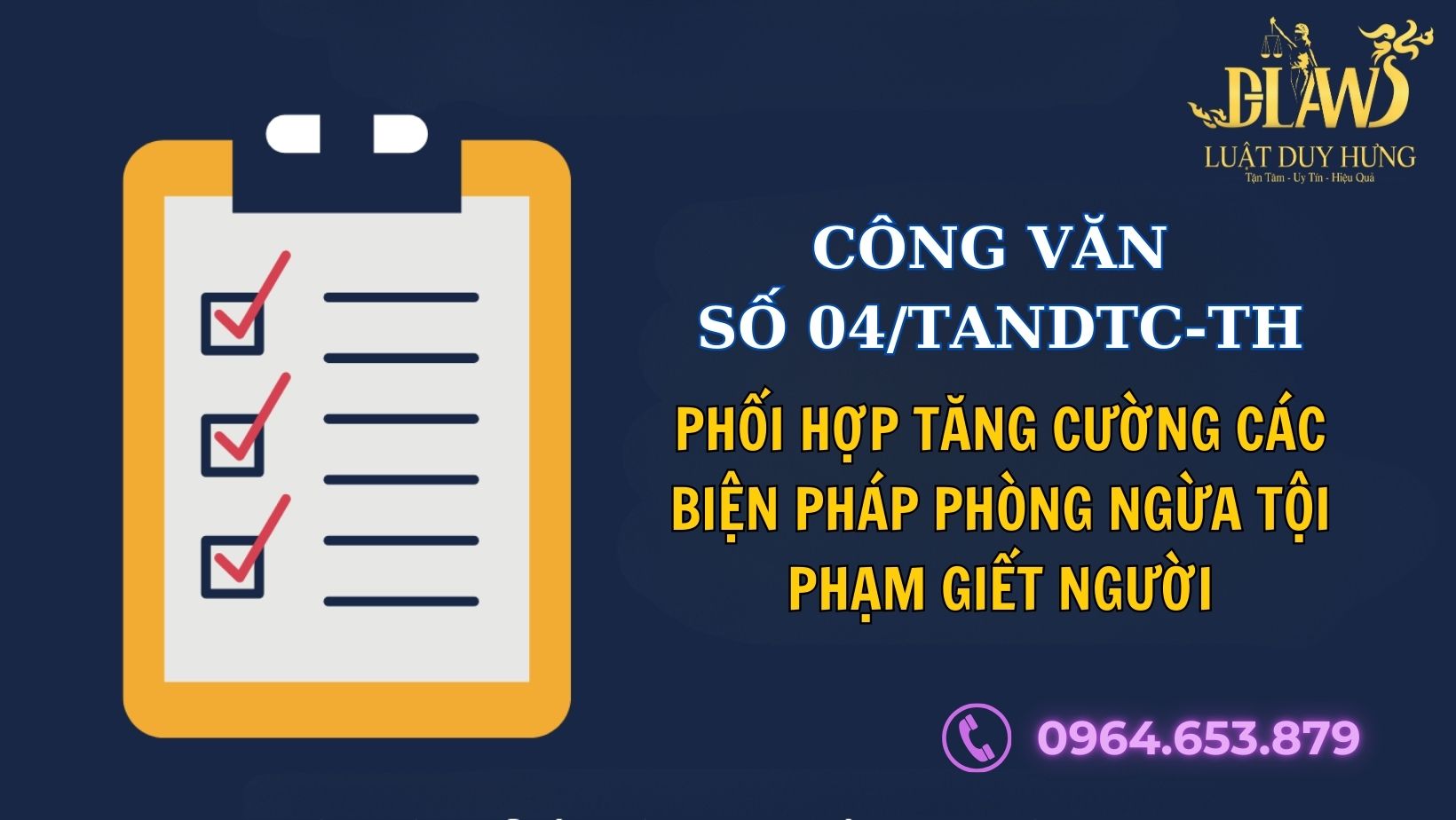 CÔNG VĂN SỐ 04/TANDTC-TH PHỐI HỢP TĂNG CƯỜNG CÁC BIỆN PHÁP PHÒNG NGỪA TỘI PHẠM GIẾT NGƯỜI