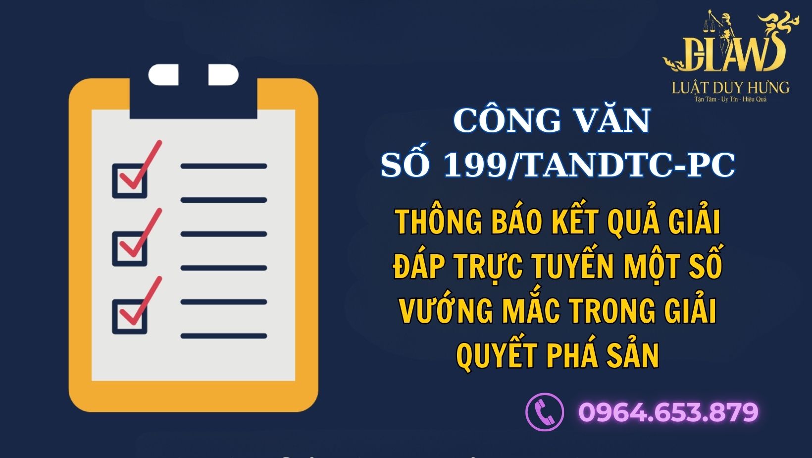 cong van so 199/TANDTC-PC thong bao ket qua giai dap truc tuyen mot so vuong mac trong giai quyet pha san