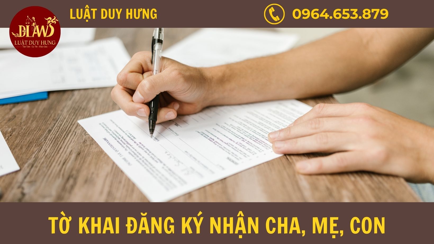 TỜ KHAI ĐĂNG KÝ NHẬN CHA, MẸ, CON