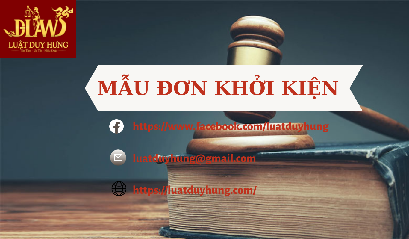 mau don khoi kien