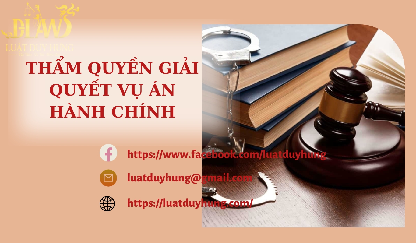 tham quyen giai quyet vu an hanh chinh