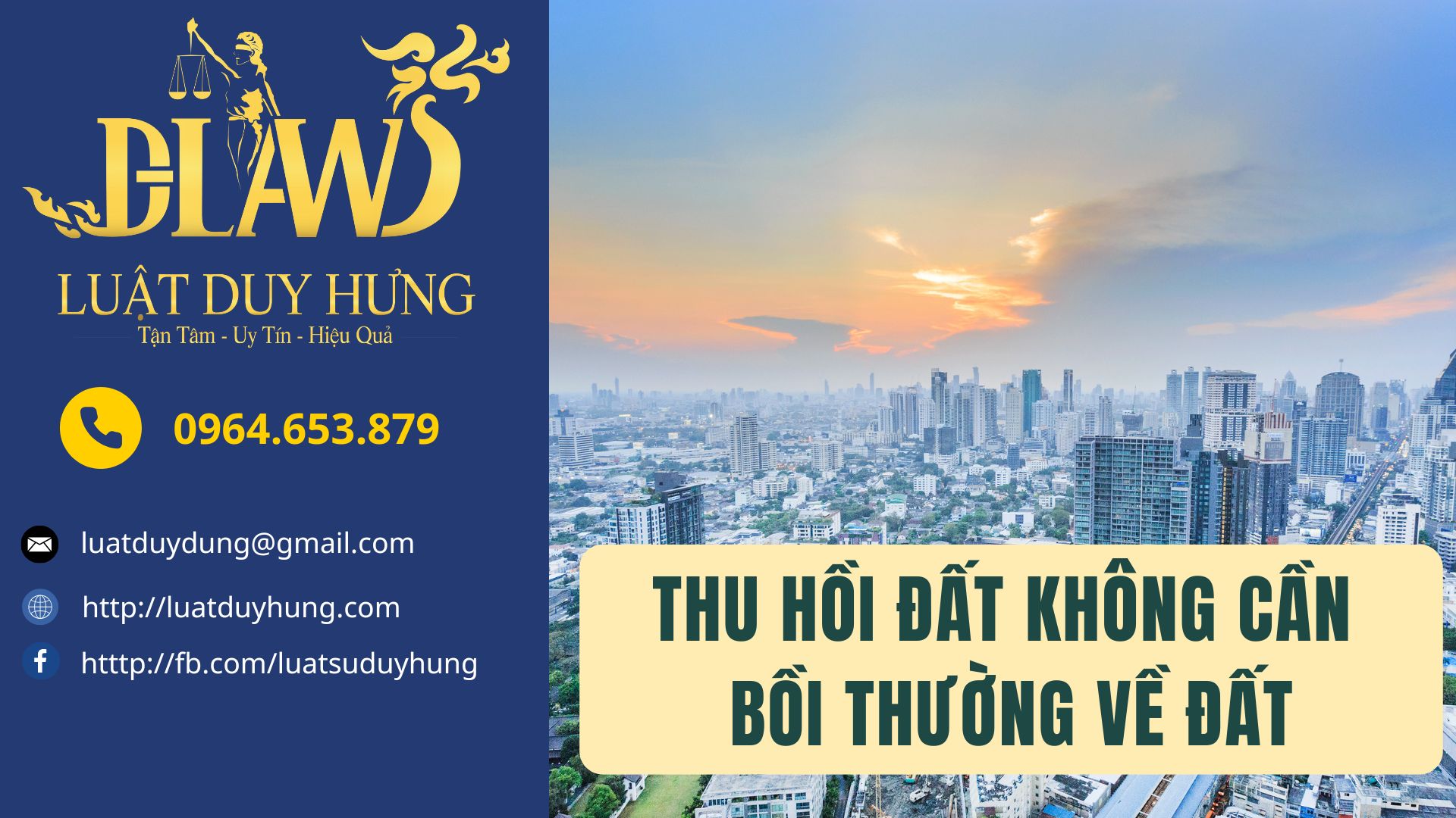 thu hồi đất không được bồi thường về đất
