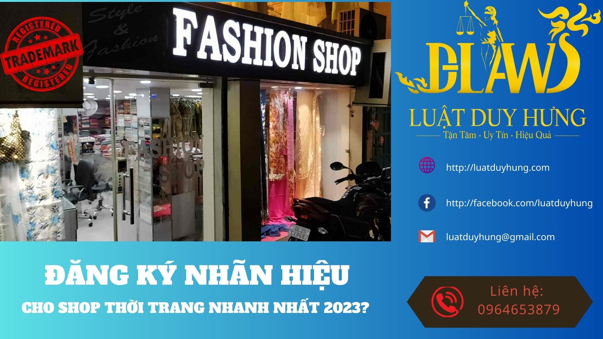 đăng ký nhãn hiệu cho shop thời trang