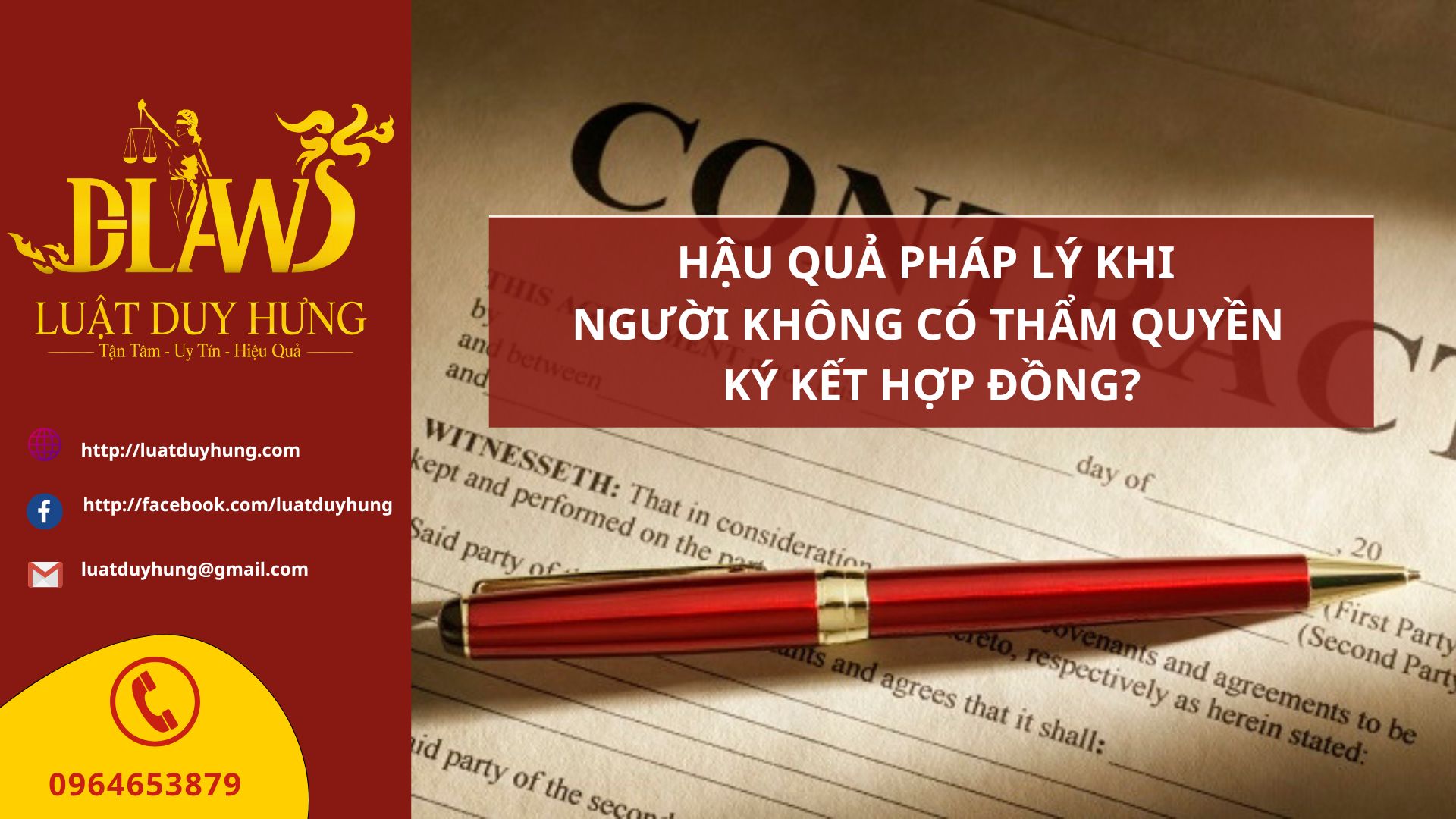 thẩm quyền ký hợp đồng