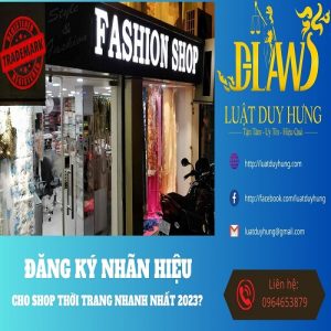 Đăng ký nhãn hiệu cho Shop thời trang