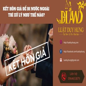 Kết hôn giả để đi nước ngoài