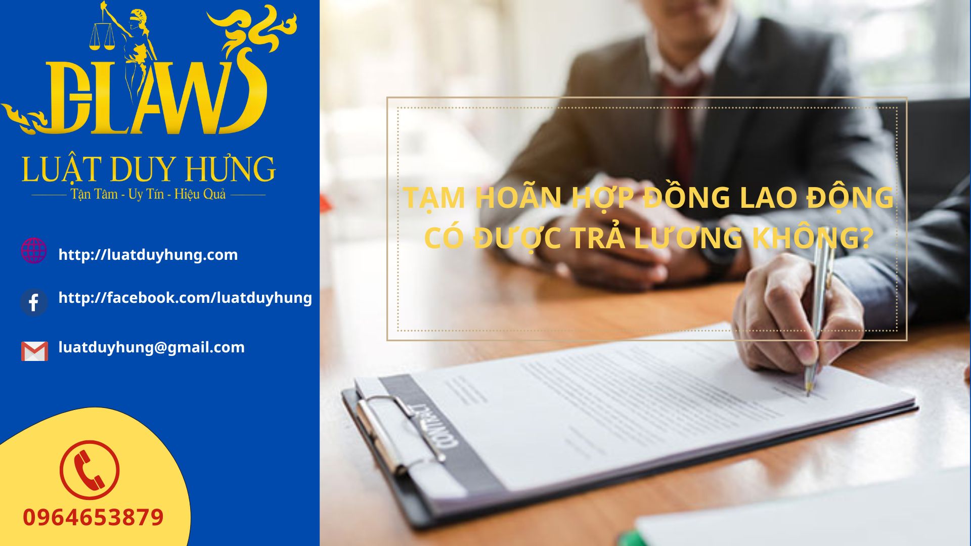 tạm hoãn hợp đồng lao động