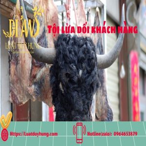 Tội lừa dối khách hàng