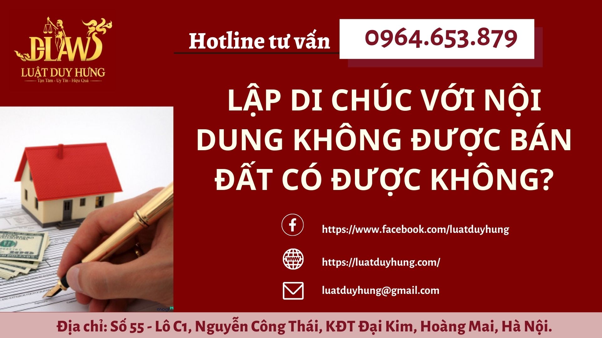 LẬP DI CHÚC VỚI NỘI DUNG KHÔNG ĐƯỢC BÁN ĐẤT CÓ ĐƯỢC KHÔNG
