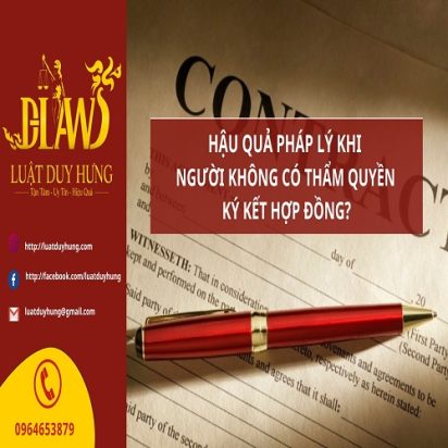 Thẩm quyền ký kết hợp đồng