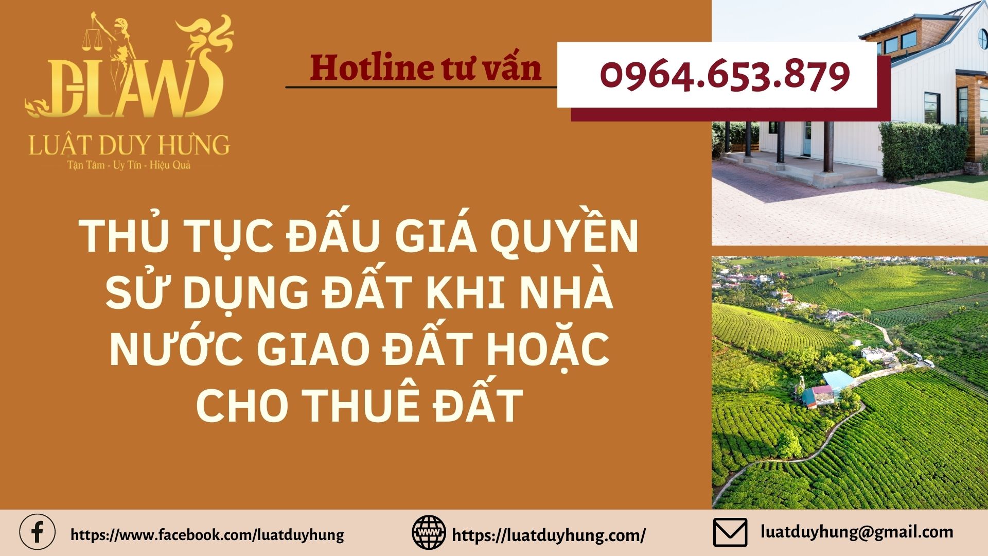 Thủ tục đấu giá quyền sử dụng đất