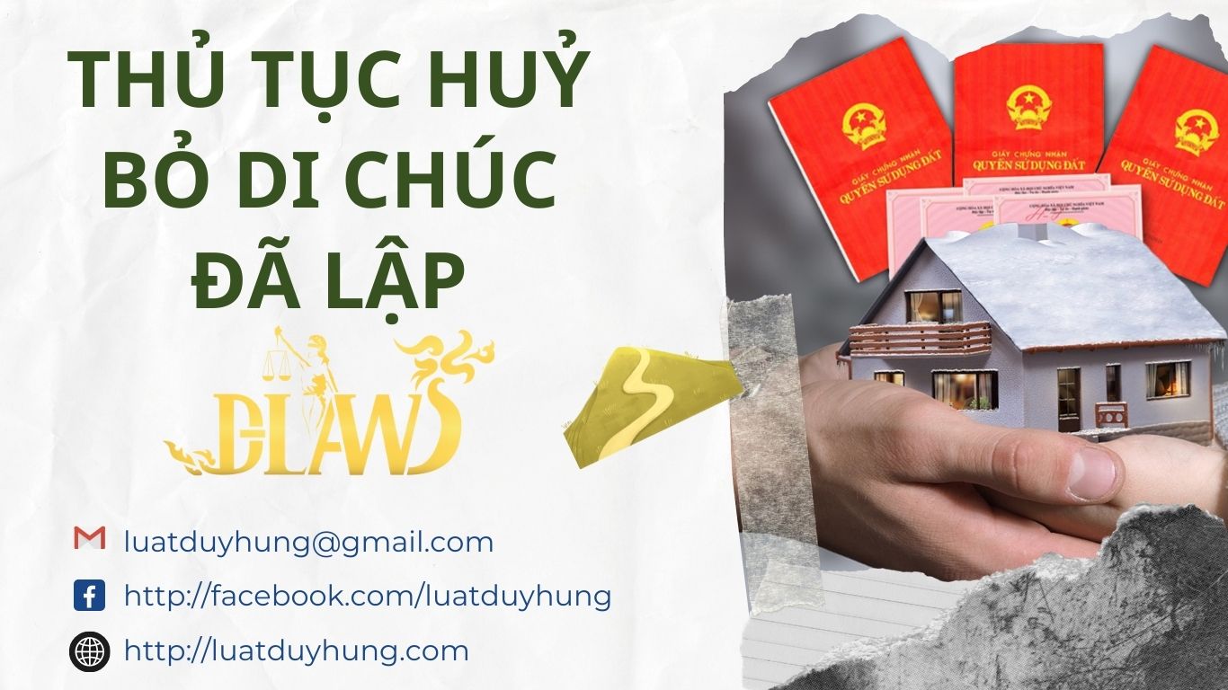 thủ tục huỷ bỏ di chúc đã lập