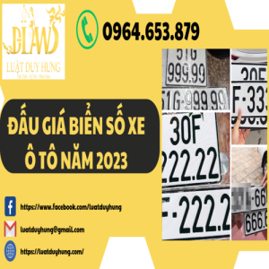 Đấu giá biển số xe ô tô năm 2023