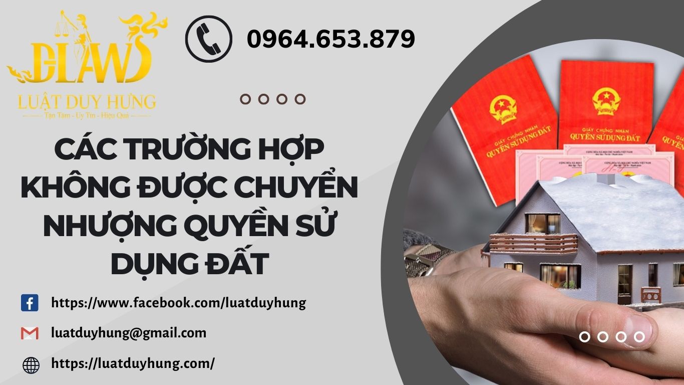 truong hop khong duoc chuyen nhuong quyen su dung dat