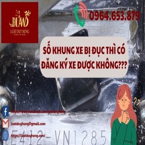 Số khung xe bị đục