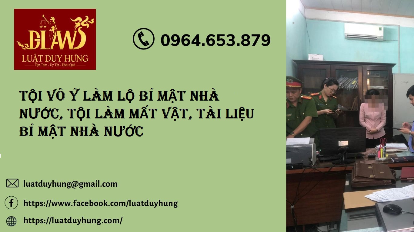 Tội vô ý làm lộ bí mật Nhà nước