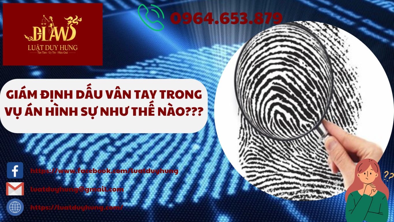 GIÁM ĐỊNH DẤU VÂN TAY TRONG VỤ ÁN HÌNH SỰ NHƯ THẾ NÀO?