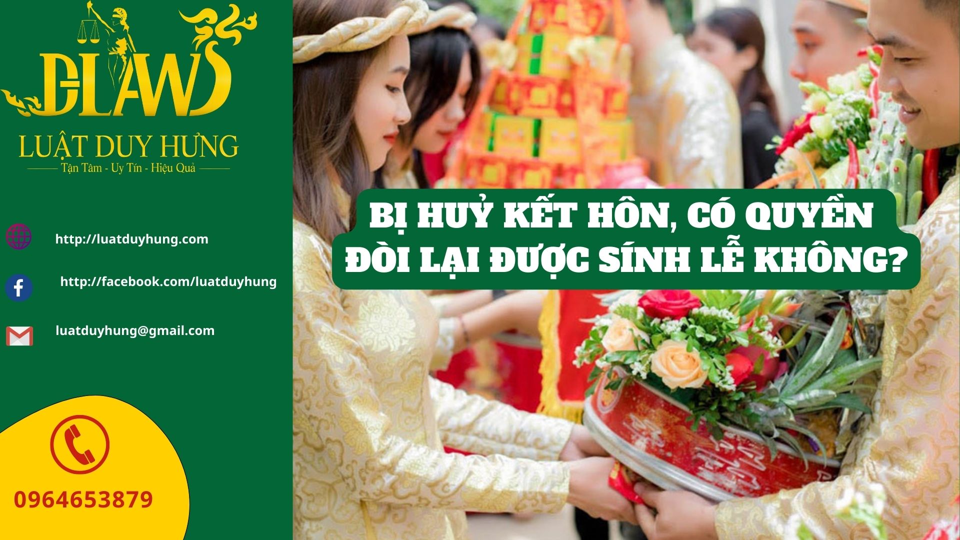 huỷ kết hôn đòi sính lễ