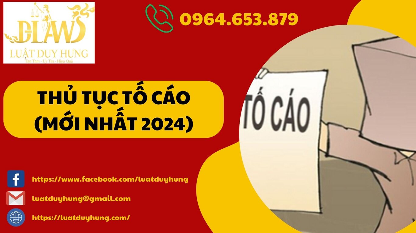  THỦ TỤC TỐ CÁO 2024