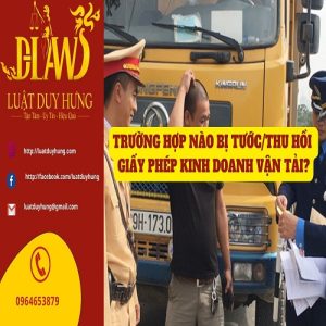 Tước giấy phép kinh doanh vận tải