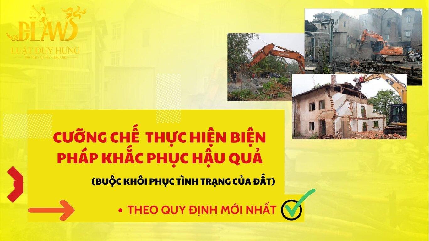Cưỡng chế vi phạm hành chính về đất đai ảnh lớn