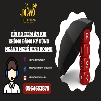 KHông đăng ký đúng ngành nghề kinh doanh.