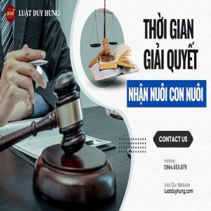 THỜI GIAN GIẢI QUYẾT NHẬN NUÔI CON NUÔI