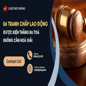 06 TRANH CHẤP LAO ĐỘNG KIỆN THẲNG RA TOÀ KHÔNG HOÀ GIẢI