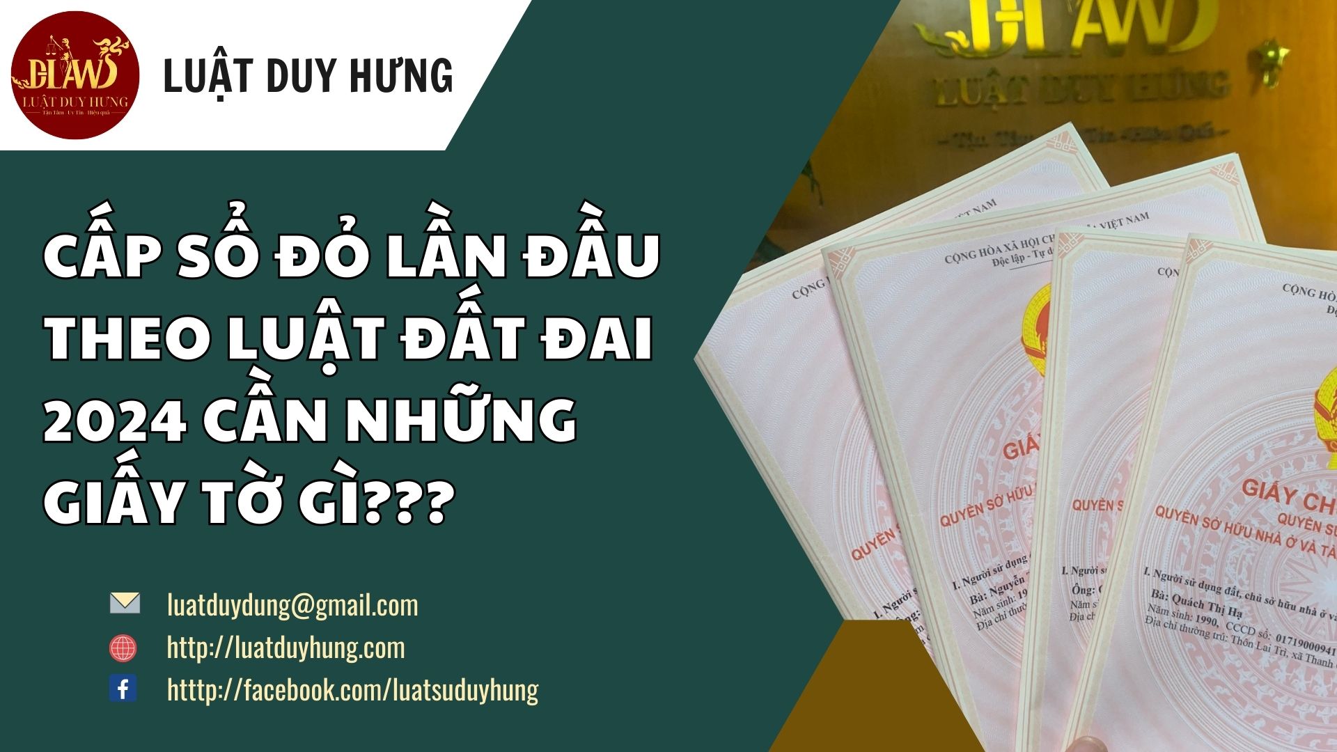 giấy tờ cần khi cấp sổ đỏ