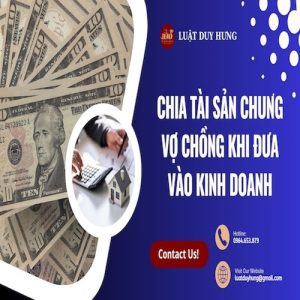 CHIA TÀI SẢN CHUNG VỢ CHỒNG KHI ĐƯA VÀO KINH DOANH