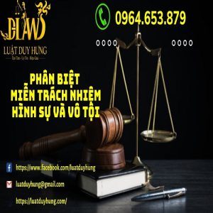 Phân biệt miễn trách nhiệm hình sự và vô tội