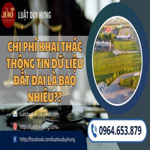 CHi phí khai thác dữ liệu đất đai