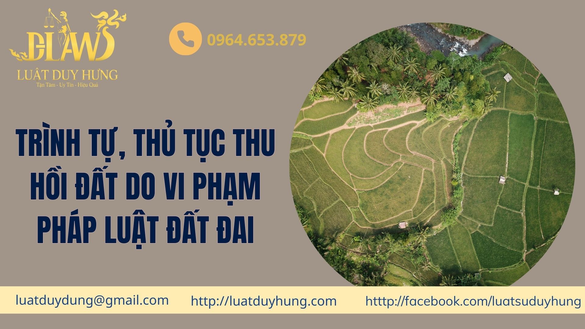 TRÌNH TỰ, THỦ TỤC THU HỒI ĐẤT DO VI PHẠM PHÁP LUẬT ĐẤT ĐAI