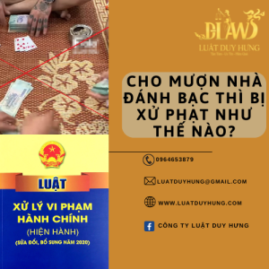 cho mượn nhà đánh bạc