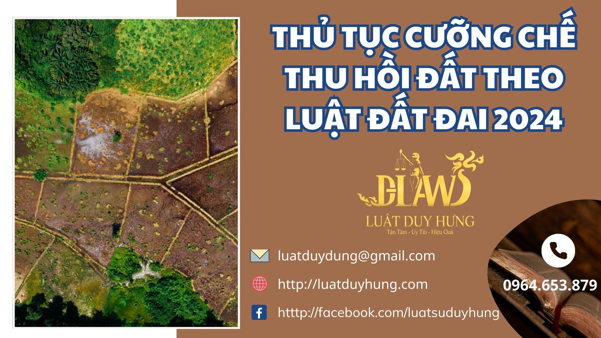 THỦ TỤC CƯỠNG CHẾ THU HỒI ĐẤT THEO LUẬT ĐẤT ĐAI 2024