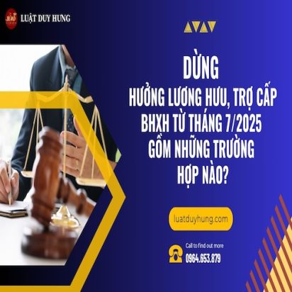 DỪNG HƯỞNG LƯƠNG HƯU, TRỢ CẤP BHXH