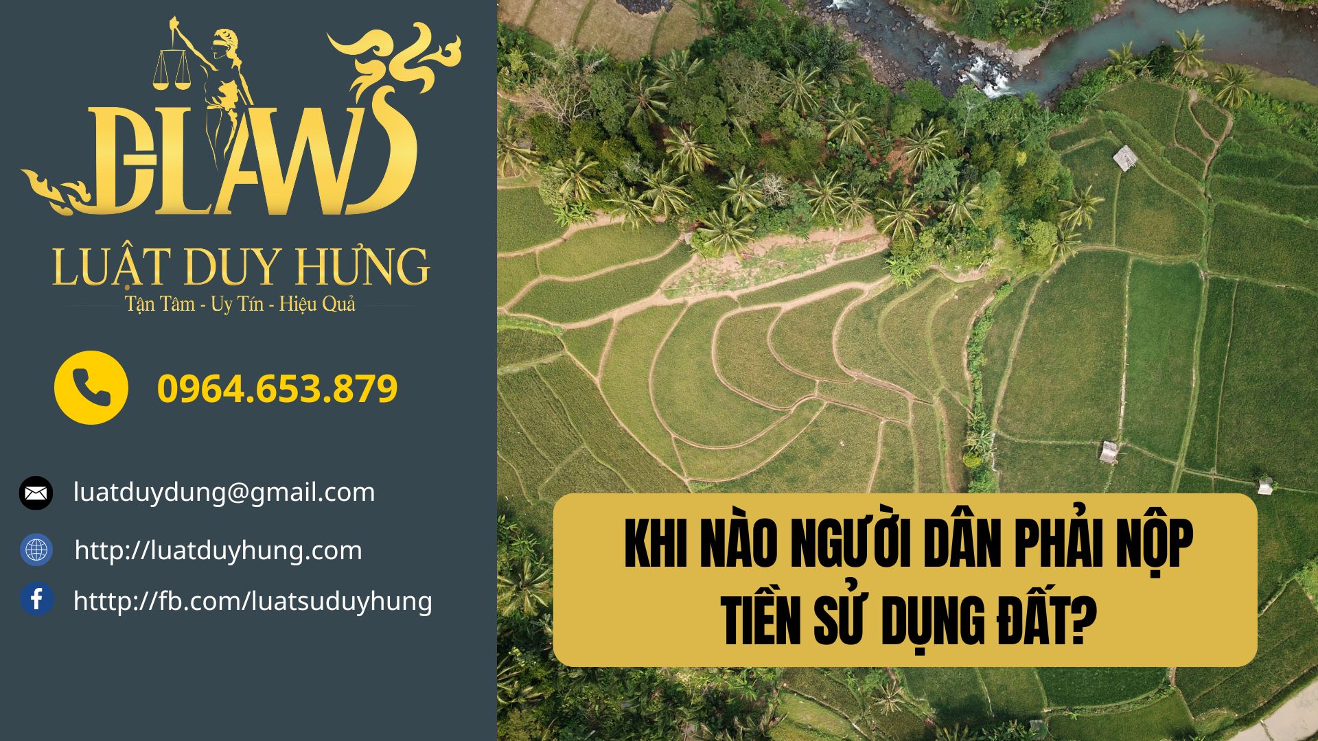 KHI NÀO NGƯỜI DÂN PHẢI NỘP TIỀN SỬ DỤNG ĐẤT?