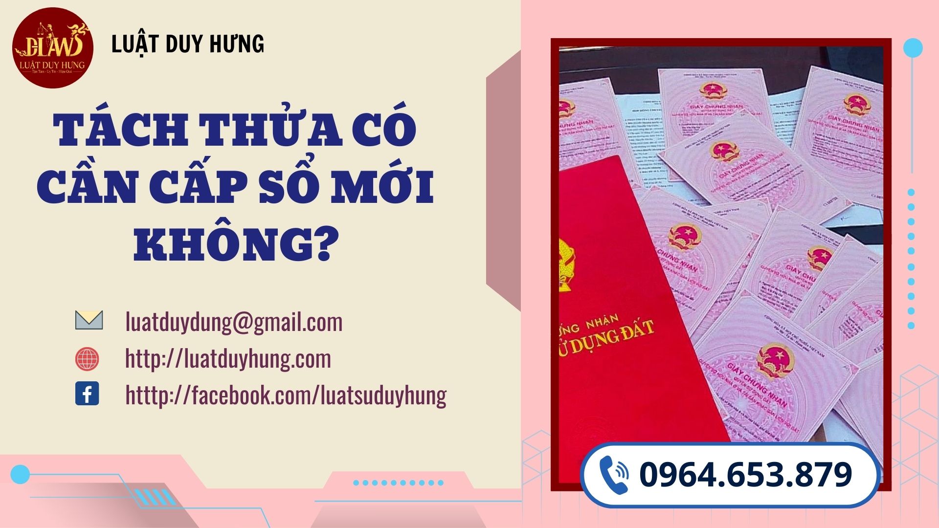tách thửa có cần cấp sổ mới