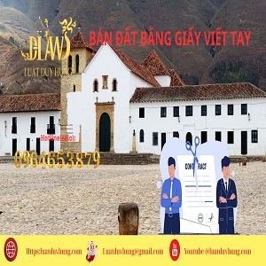 Bán đất bằng giấy viết tay